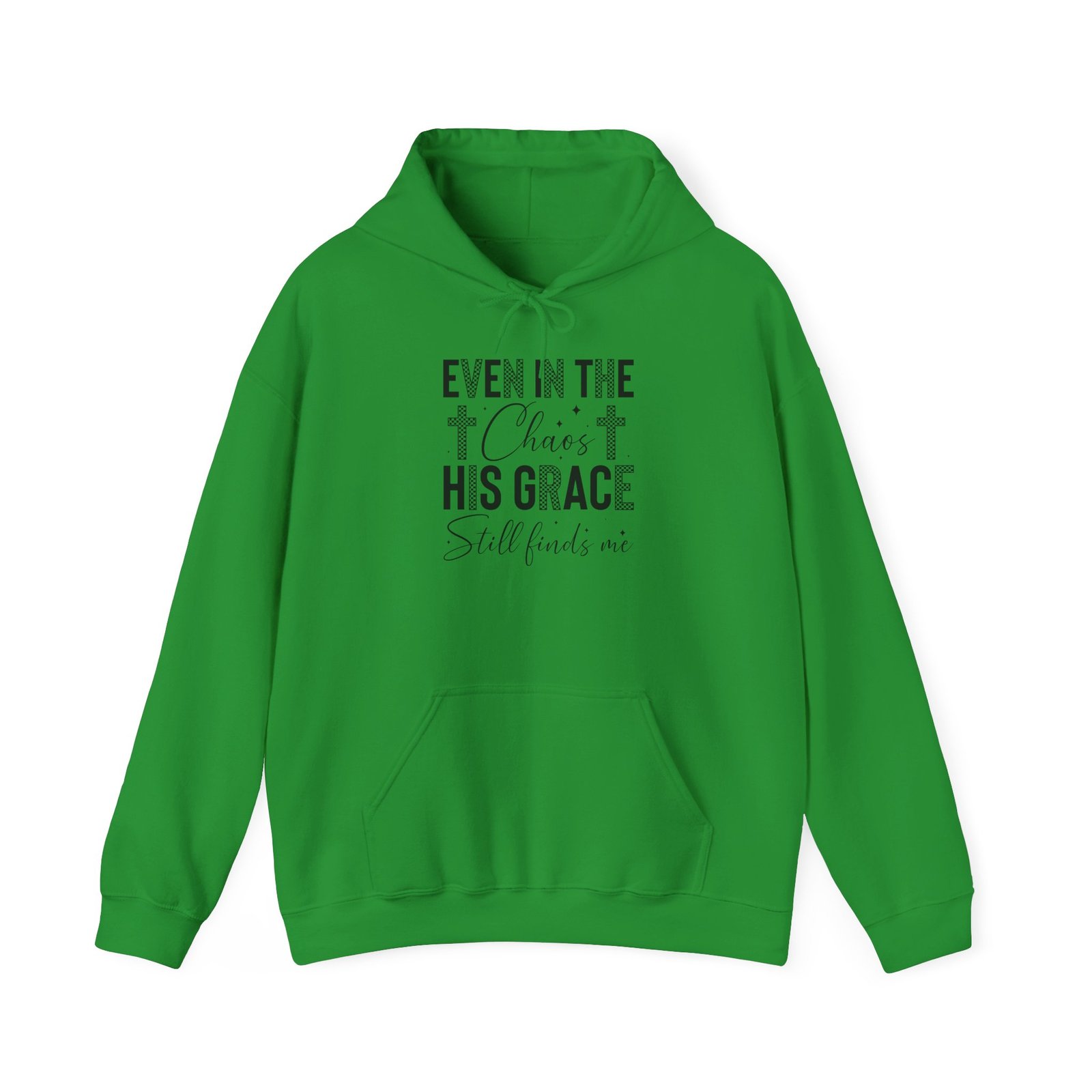 Faith Hoodie — "Even in the Chaos His Grace Still Finds Me" Christian Pullover - Image 9