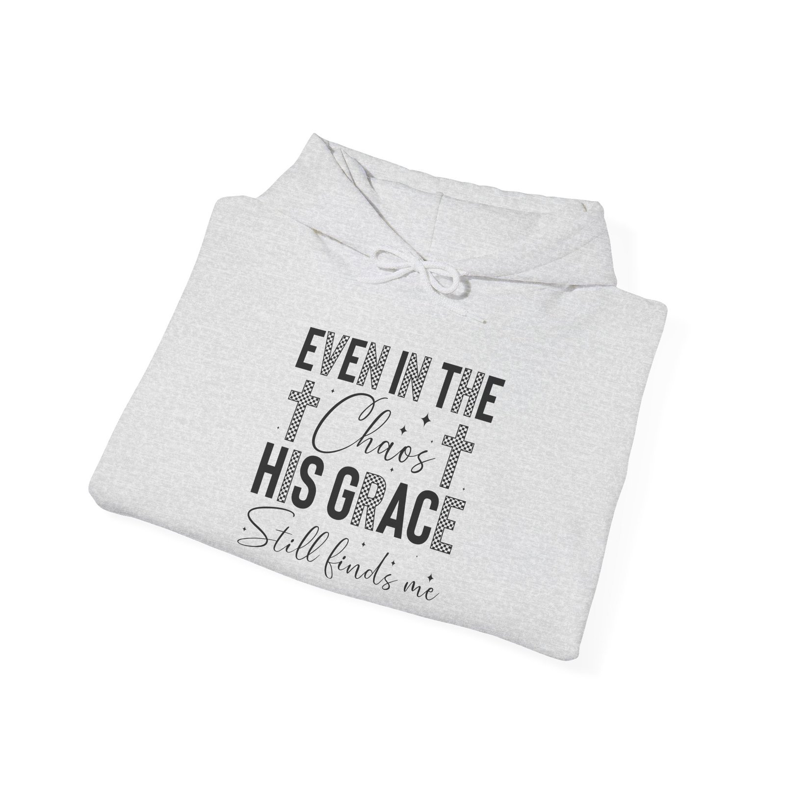 Faith Hoodie — "Even in the Chaos His Grace Still Finds Me" Christian Pullover - Image 8