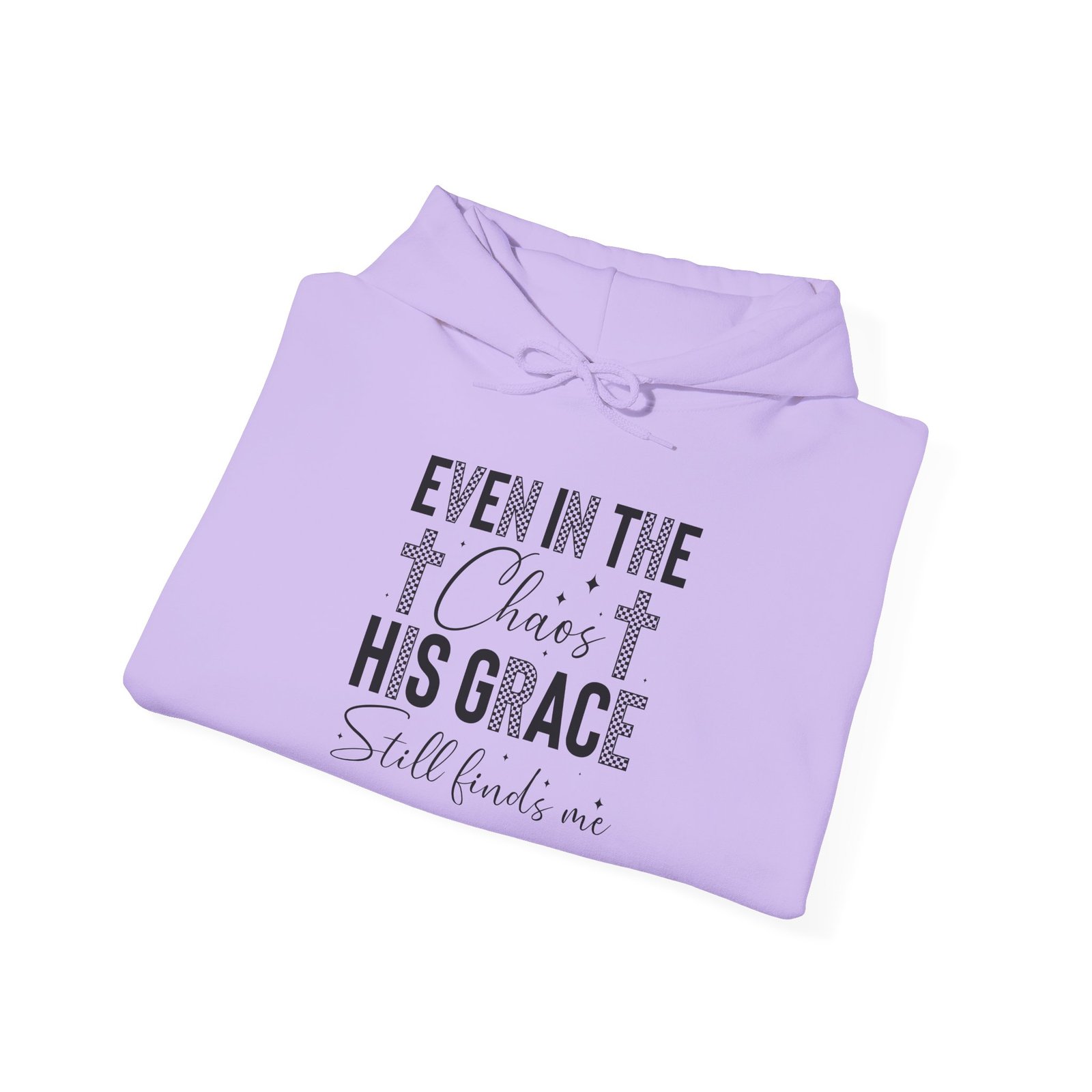 Faith Hoodie — "Even in the Chaos His Grace Still Finds Me" Christian Pullover - Image 24
