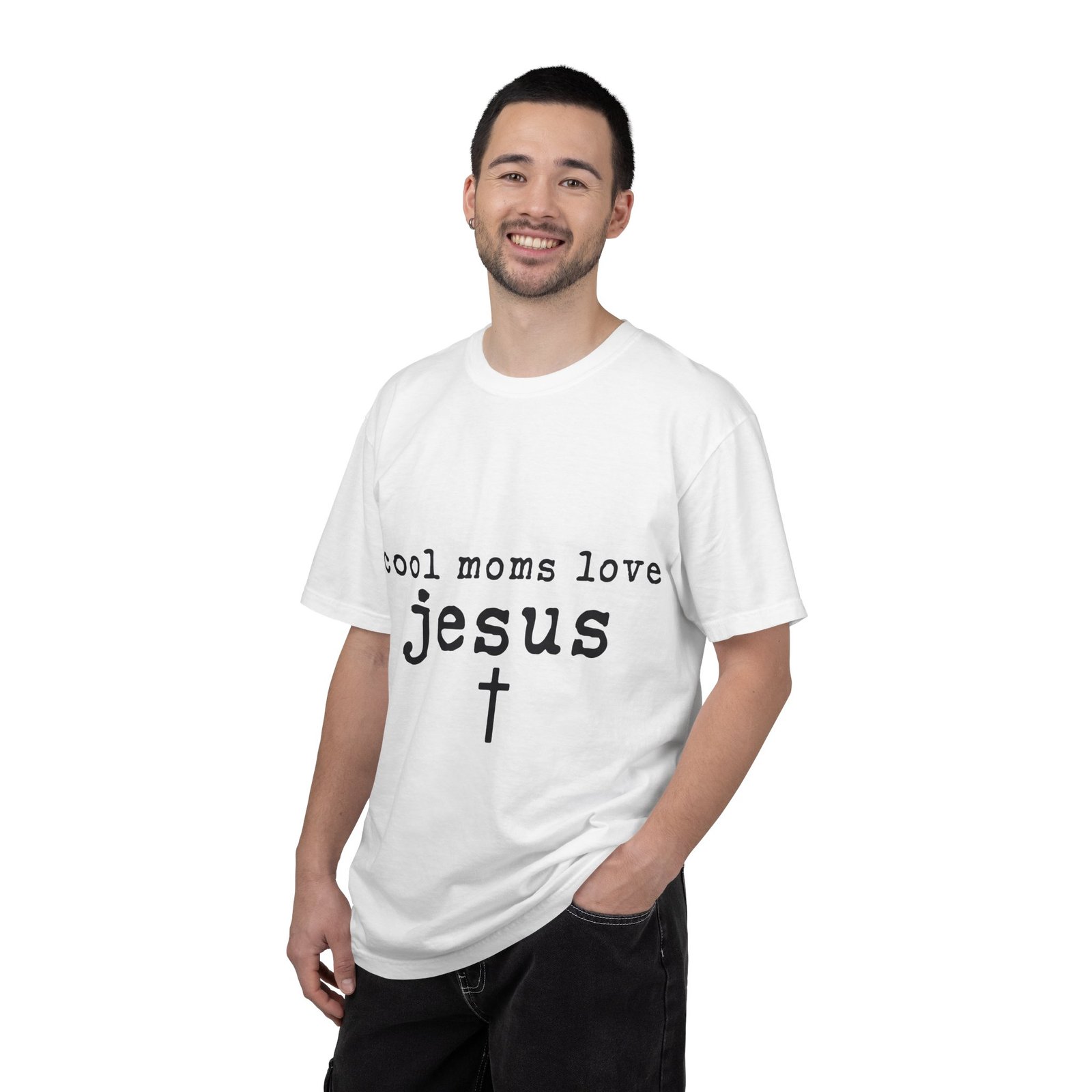Cool Moms Love Jesus T-Shirt — Christian Mom Faith Tee - Image 3