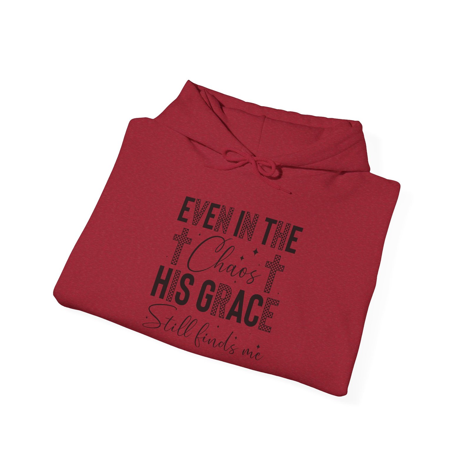 Faith Hoodie — "Even in the Chaos His Grace Still Finds Me" Christian Pullover - Image 32