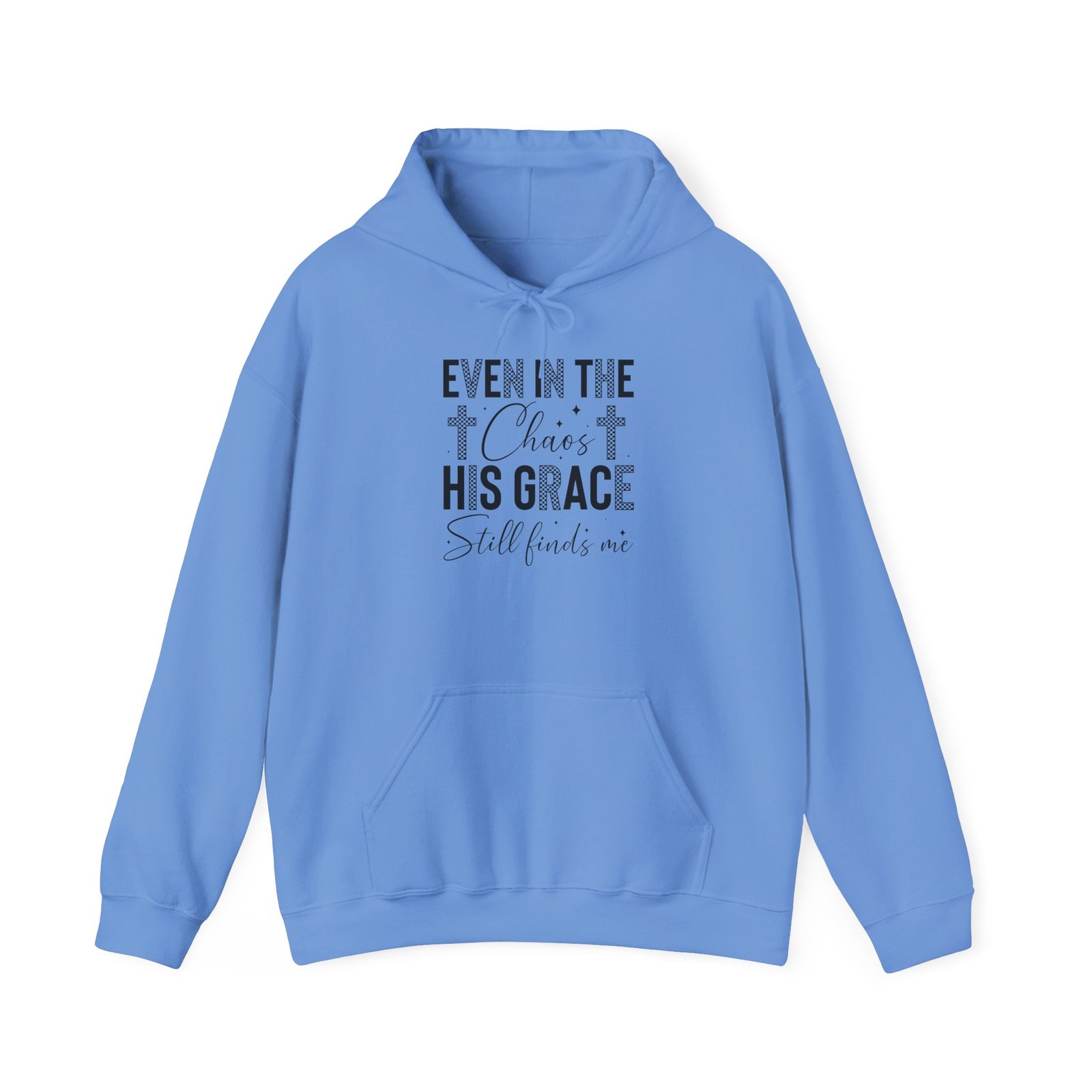 Faith Hoodie — "Even in the Chaos His Grace Still Finds Me" Christian Pullover - Image 17