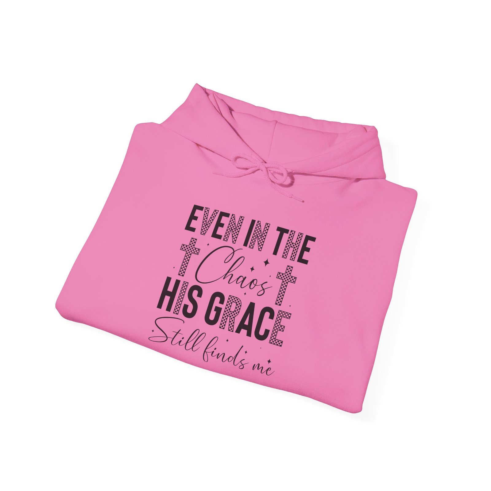 Faith Hoodie — "Even in the Chaos His Grace Still Finds Me" Christian Pullover - Image 28
