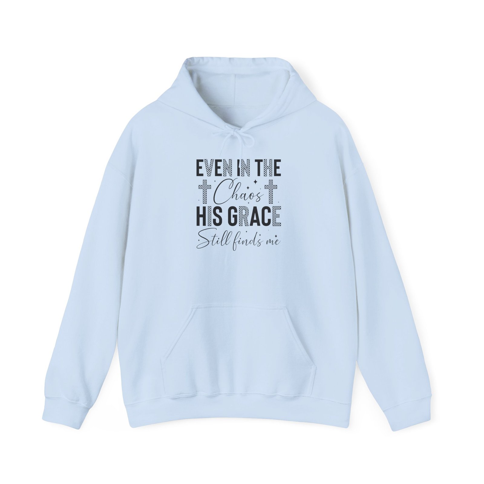 Faith Hoodie — "Even in the Chaos His Grace Still Finds Me" Christian Pullover - Image 13